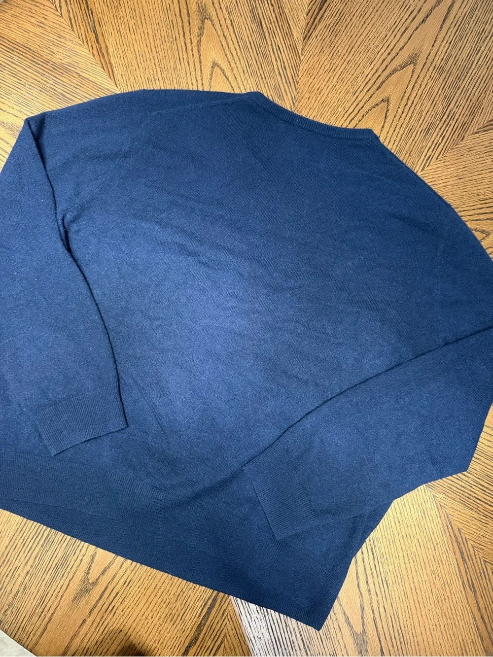 J. Crew Men's Navy Cashmere Crewneck Sweater XL